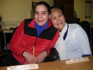 Flora Daugherty (right) is a MASST participant working at TLC. She and Kristina Peterson (left) tag team to provide administrative and instructional support that helps keep the learning center going strong.