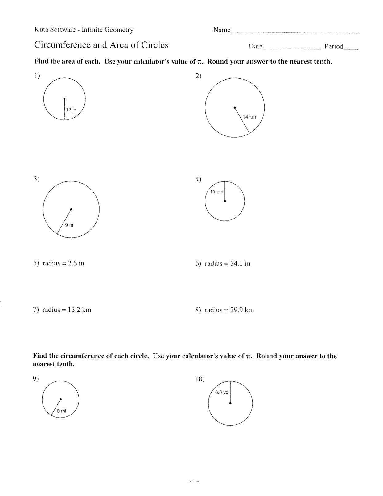 Working with Circles | The Learning Connection