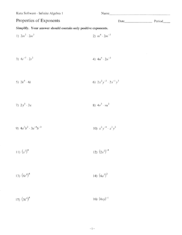 Simplifying Exponents | The Learning Connection