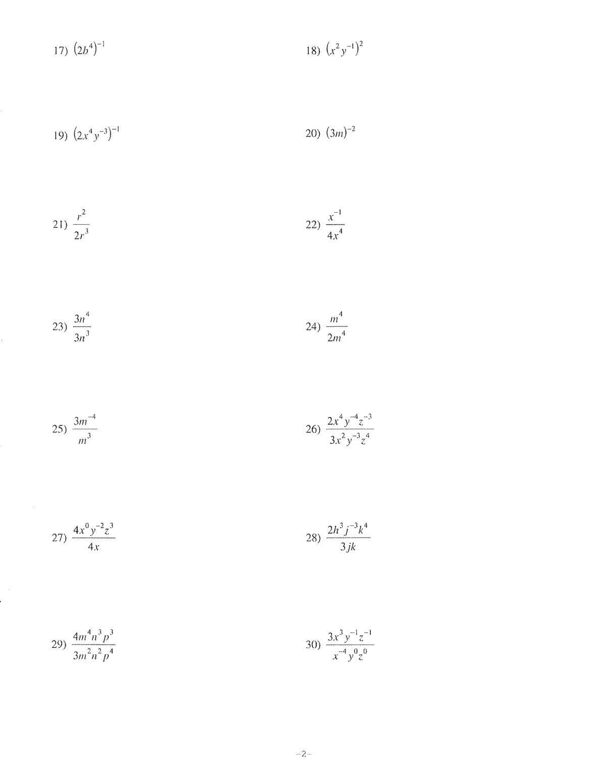 Simplifying Exponents | The Learning Connection