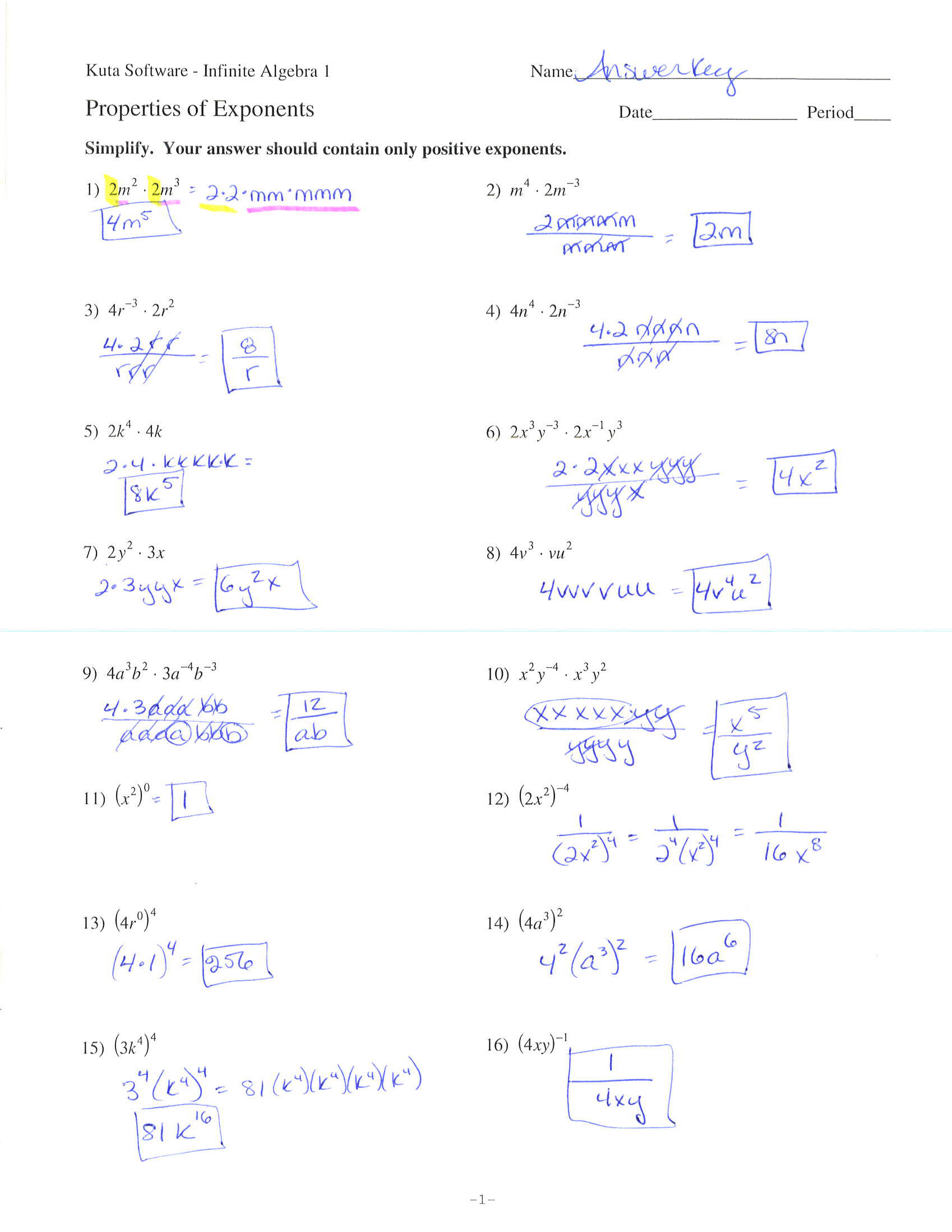 Simplifying Exponents | The Learning Connection