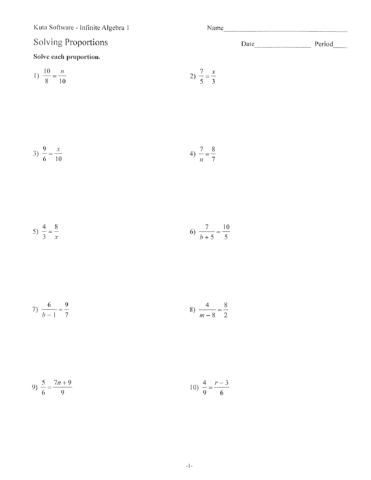 Ratios and Proportions | The Learning Connection